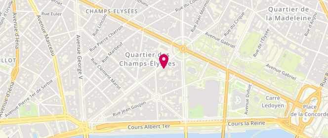 Plan de Barbara Bui, 50 avenue Montaigne, 75008 Paris
