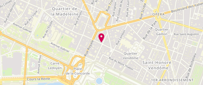 Plan de Max Mara, Rue Saint-Honoré 408-410, 75008 Paris