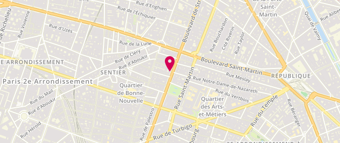 Plan de Centrix, 131 boulevard de Sebastopol, 75002 Paris