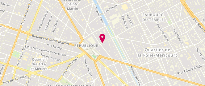 Plan de Saga des Marques, 14 Rue du Faubourg du Temple, 75011 Paris