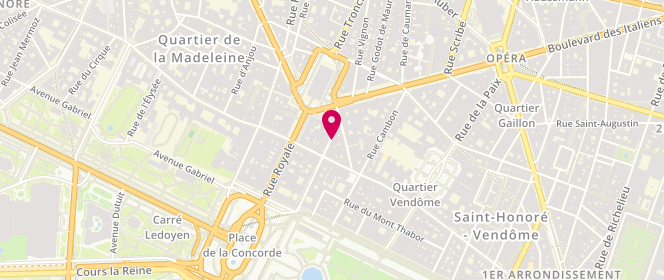 Plan de Breuer, 8 Rue Chevalier de Saint George, 75001 Paris