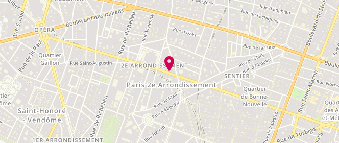 Plan de Gérard Darel, 130 Rue Réaumur, 75002 Paris