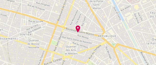 Plan de Universape, 33 Boulevard Saint Martin, 75003 Paris