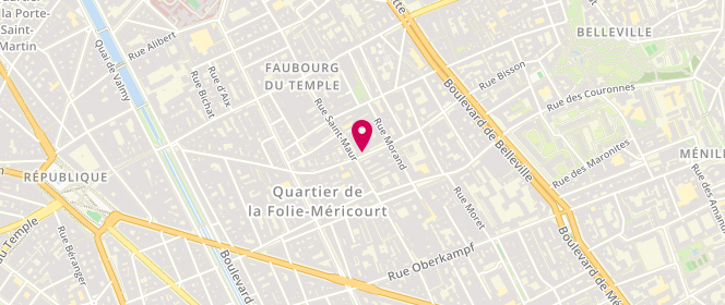Plan de La Bonne Pioche, 69 Rue de la Fontaine au Roi, 75011 Paris