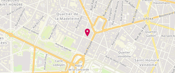 Plan de Loro Piana, 12 Rue du Faubourg Saint-Honoré, 75008 Paris