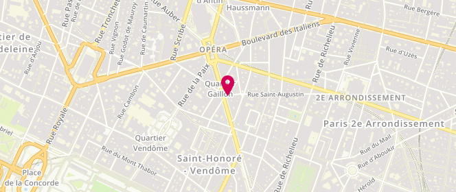 Plan de Fursac, 34 avenue de l'Opéra, 75002 Paris