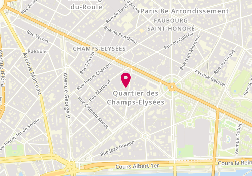 Plan de Stamp, 19 Rue de Marignan, 75008 Paris