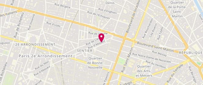 Plan de Diffusion Mode de Paris, 124 Rue d'Aboukir, 75002 Paris