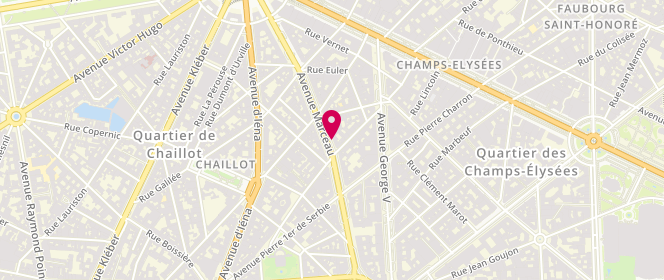 Plan de Elysee Couture Marceau, 48 avenue Marceau, 75008 Paris