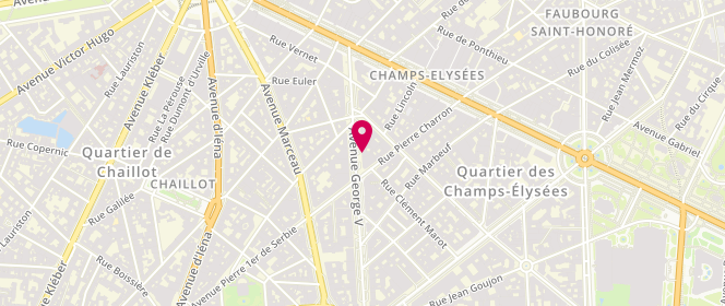 Plan de Stefano Ricci, 34 avenue George V, 75008 Paris