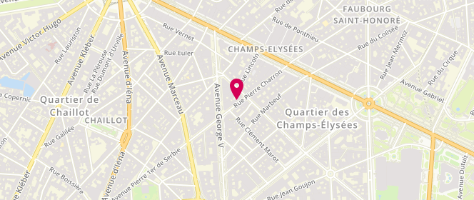 Plan de Kith, 49 Rue Pierre Charron, 75008 Paris