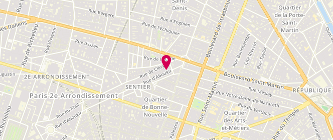 Plan de Exetera, 135 Rue d'Aboukir, 75002 Paris