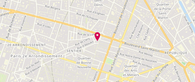 Plan de F&P Paris, 285 Rue Saint Denis, 75002 Paris