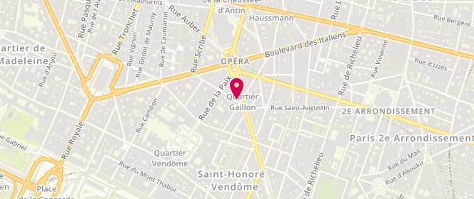 Plan de Hugo Boss, 43 avenue de l'Opéra, 75002 Paris