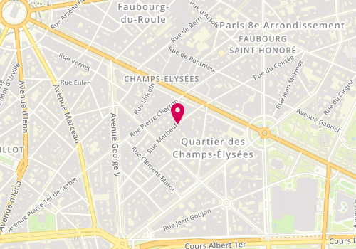 Plan de Lederer Aléxis, 30 Rue Marbeuf, 75008 Paris