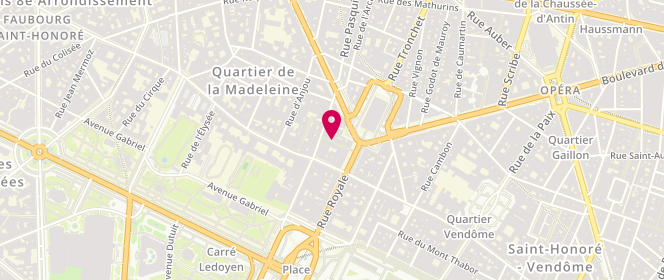 Plan de Alain Martinière, 25 Rue Royale, 75008 Paris