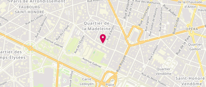 Plan de Leocadia, 48 Rue du Faubourg Saint-Honoré, 75008 Paris