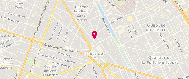 Plan de Boutique la Factory, Paris 10ème I vêtements éco-responsables, 8 Rue Beaurepaire, 75010 Paris