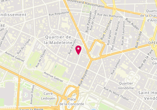 Plan de Koshka Paris, 31 Rue Boissy d'Anglas, 75008 Paris