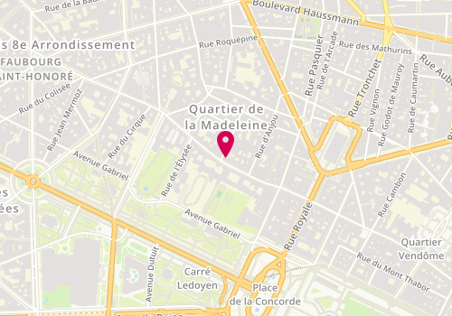 Plan de JACOB COHËN Paris, 58 Rue du Faubourg Saint-Honoré, 75008 Paris