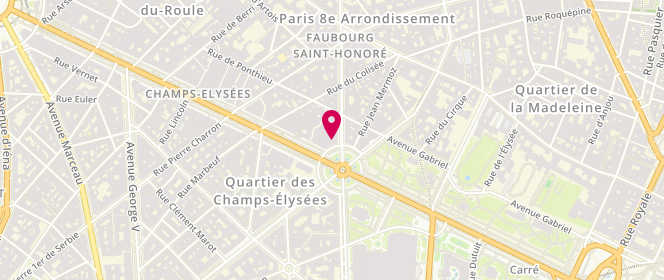 Plan de Zadig et Voltaire, 12-14 Rond-Point des Champs-Élysées Marcel-Dassault, 75008 Paris
