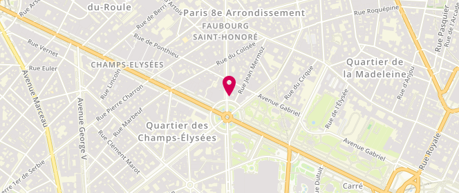 Plan de Carven, 6 Rond-Point des Champs-Élysées Marcel-Dassault, 75008 Paris