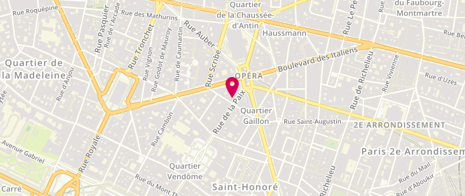 Plan de Vilebrequin, 17 Rue de la Paix, 75002 Paris