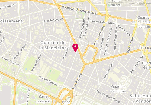 Plan de Lagonda, 45 Rue Boissy d'Anglas, 75008 Paris