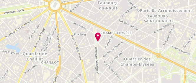 Plan de Hermès, 42 avenue George V, 75008 Paris