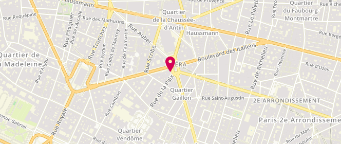 Plan de United Colors Of Benetton, 3 place de l'Opéra, 75002 Paris