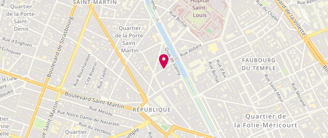 Plan de ZAPA, 8 Bis Rue Dieu, 75010 Paris