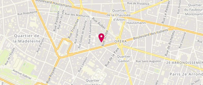 Plan de Kujten, 1 Rue Scribe, 75009 Paris