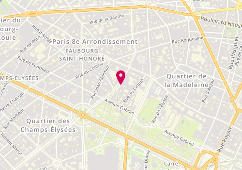 Plan de John Haston, 14 Avenue Matignon, 75008 Paris