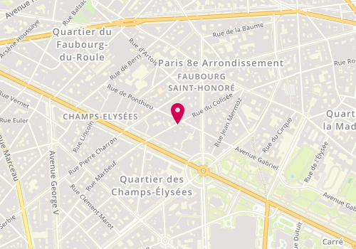 Plan de Sylvina Paolo, 16 Rue Colisée, 75008 Paris