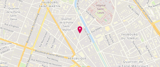 Plan de Des Petits Hauts, 21 Rue Beaurepaire, 75010 Paris