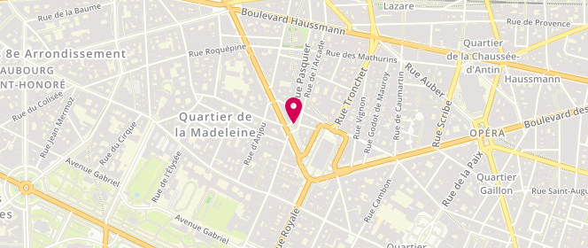 Plan de Berteil, 6 Boulevard Malesherbes, 75008 Paris
