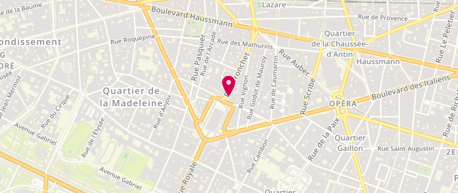 Plan de Eres, 2 Rue Tronchet, 75008 Paris