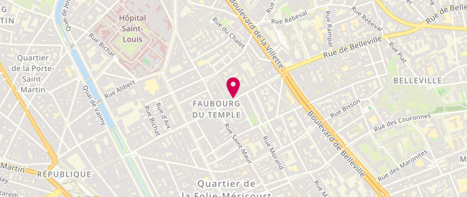Plan de Sport Palais+, 105 Rue du Faubourg du Temple, 75010 Paris