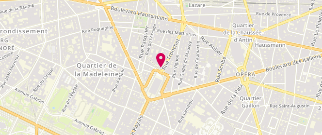 Plan de KUJTEN, 3 Rue Tronchet, 75008 Paris