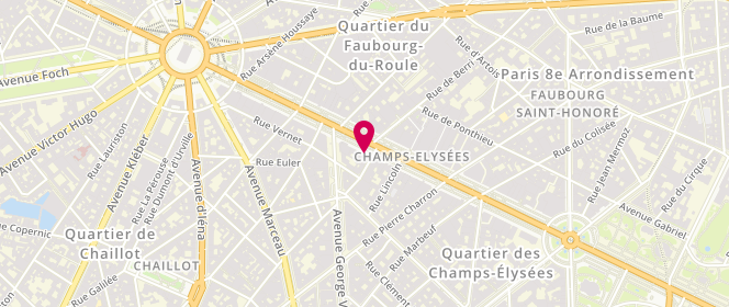 Plan de Sandro, 91 avenue des Champs-Élysées, 75008 Paris