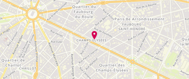 Plan de Kleber Gift Champs Elysee, 76 Avenue Champs Elysées, 75008 Paris