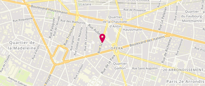 Plan de Gara, 4 Rue Scribe, 75009 Paris