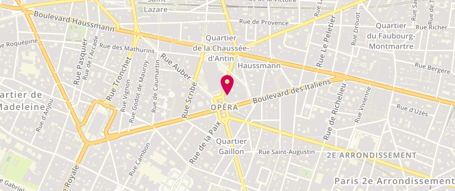 Plan de Zara, Rue Halévy 2, 75009 Paris