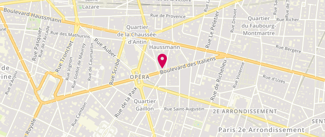 Plan de Calzedonia, 38 Boulevard des Italiens, 75009 Paris