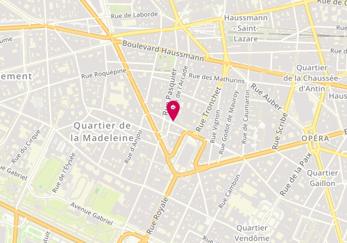 Plan de Samson, 8 Rue Chauveau Lagarde, 75008 Paris