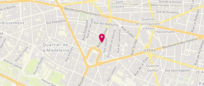 Plan de Coton Doux, 8 Rue Tronchet, 75008 Paris