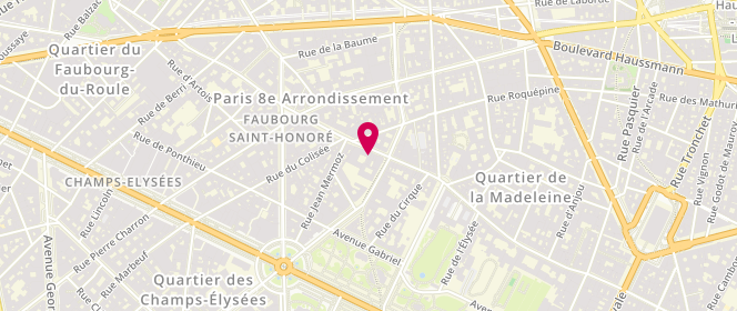 Plan de Bruce Field, 89 Rue du Faubourg Saint-Honoré, 75008 Paris