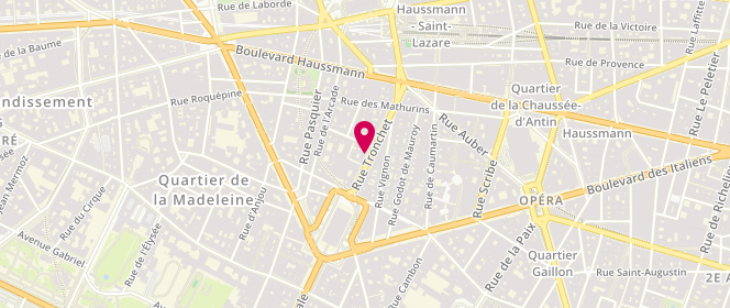 Plan de Catimini, 15 Rue Tronchet, 75008 Paris