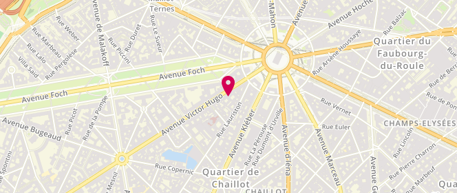 Plan de Rodier, 15 avenue Victor Hugo, 75116 Paris