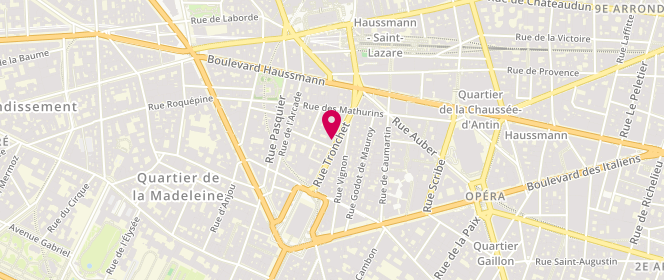 Plan de Gap, 36 Rue Tronchet, 75008 Paris